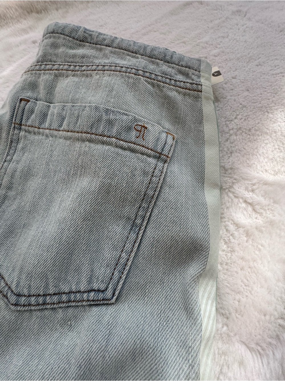 Pilcro Light Blue Wide-Leg Denim Jeans - Picture 5 of 16